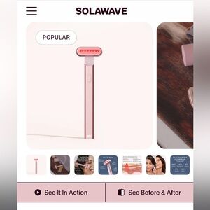 SolaWave Pink Skincare Wand